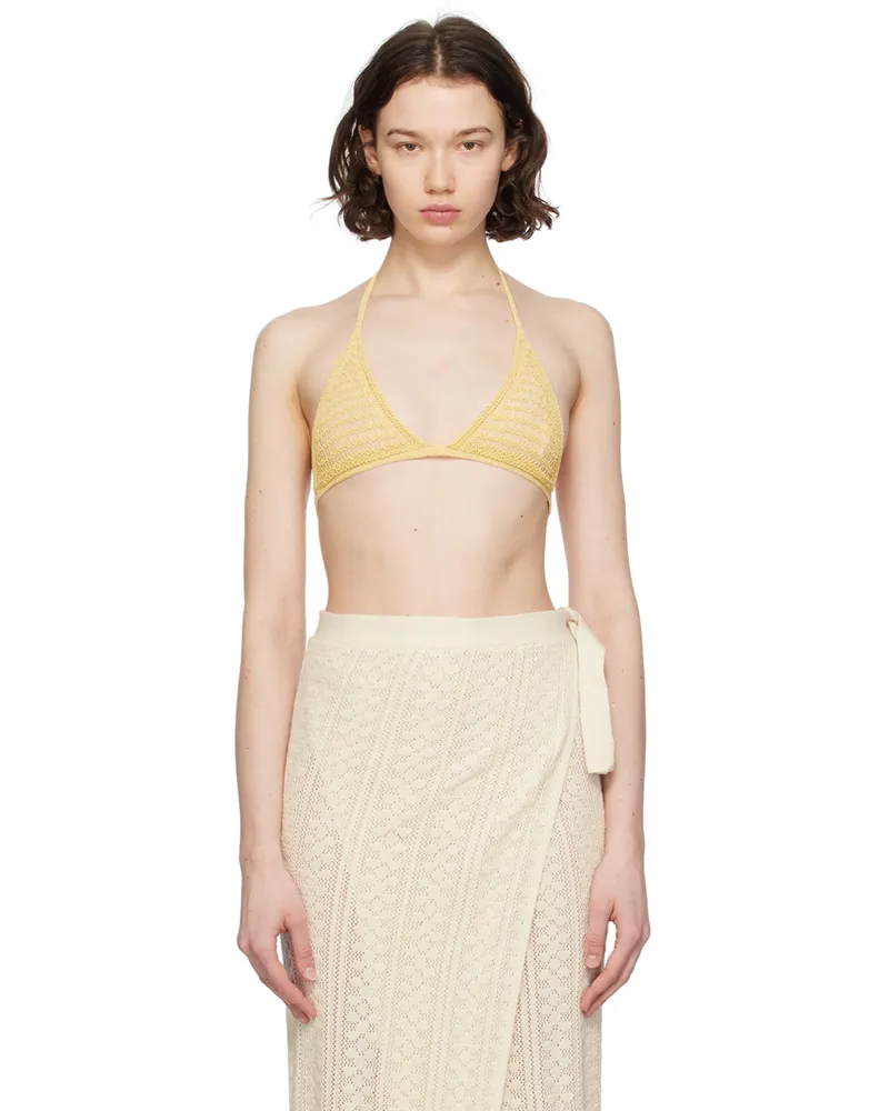Paloma Wool Yellow Lora Bikini Top 101