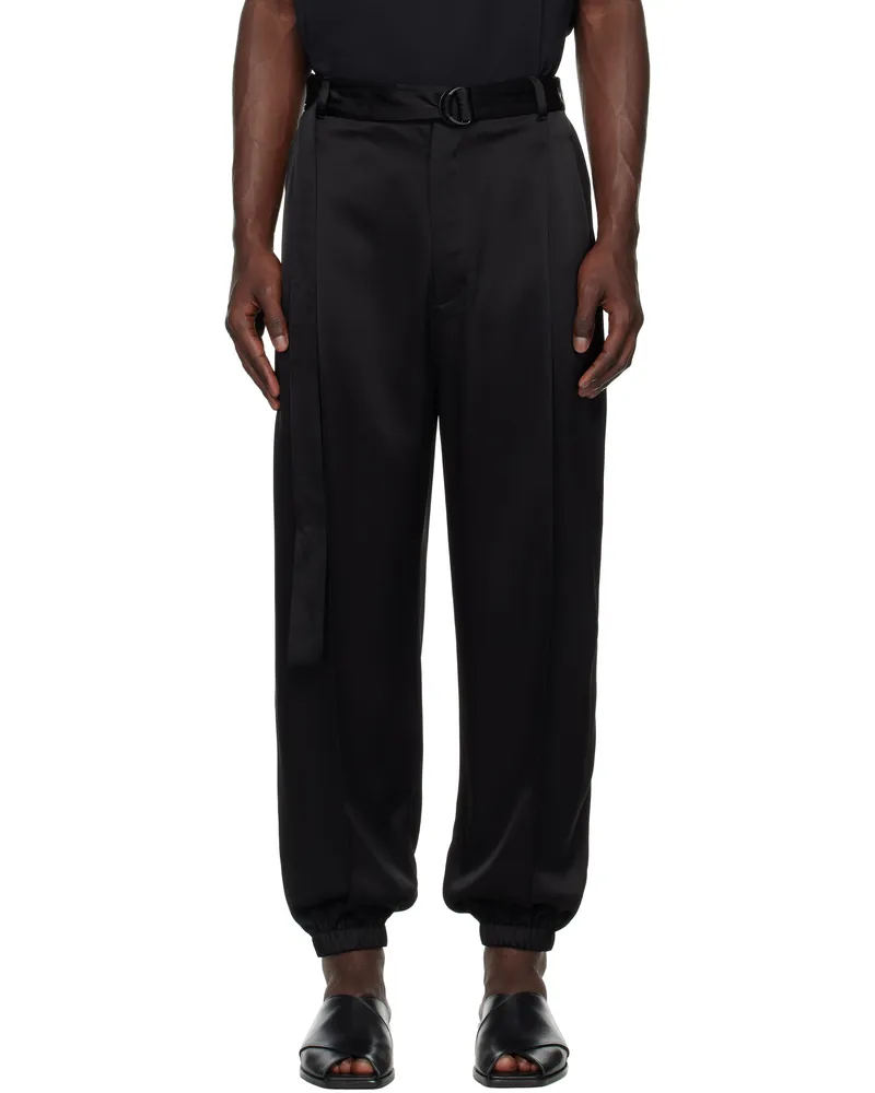 Peter Do Black Tomo Trousers Black