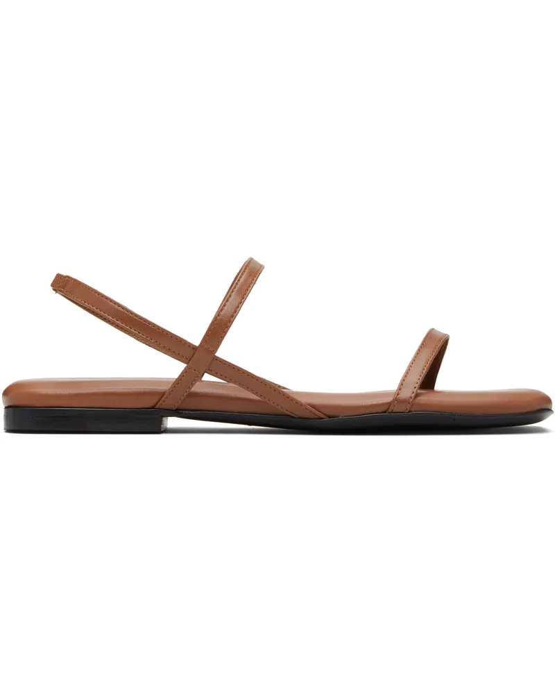 Anine Bing Brown Hilda Flat Sandals Brown
