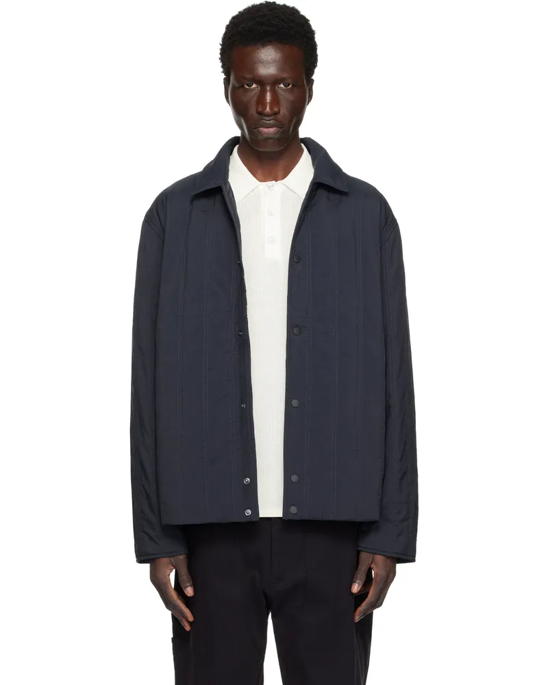 Rag & Bone Navy Maxwell Quilted Jacket Sal