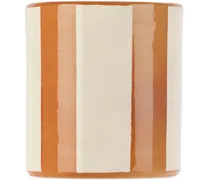 White Striped Tazza Mug