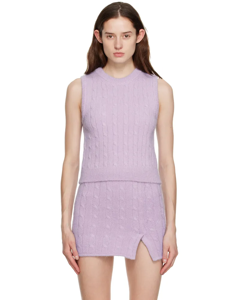 Filippa K Purple Braided Vest 8702