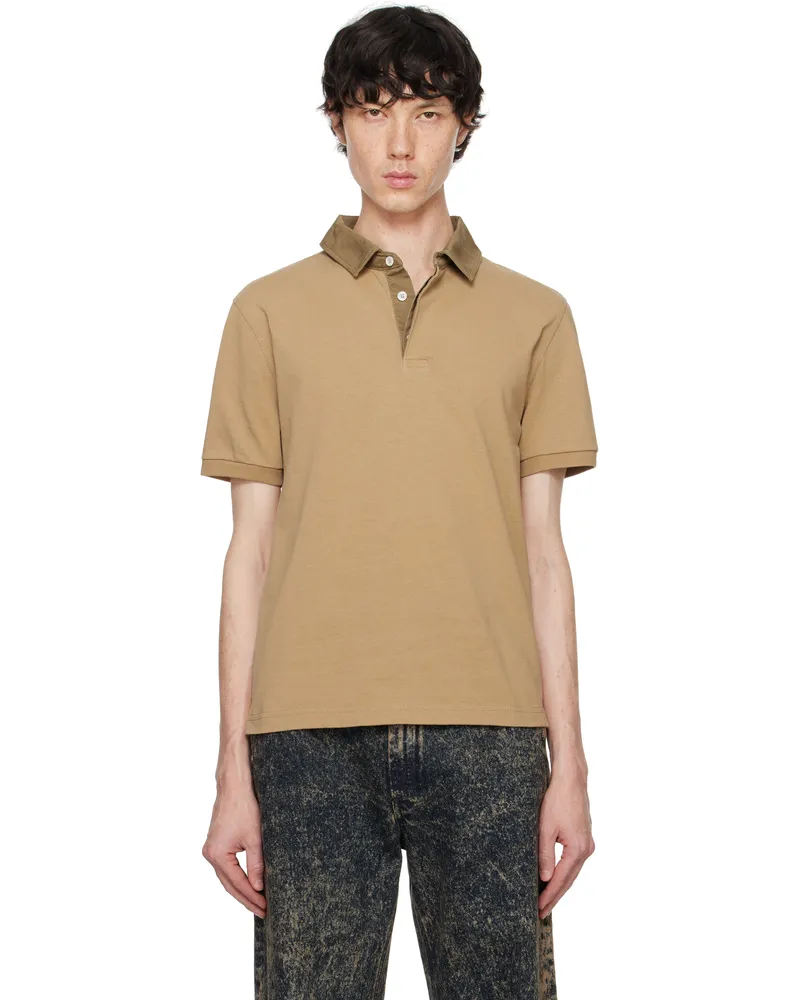 Marni Brown Canvas Collar Polo 00w60
