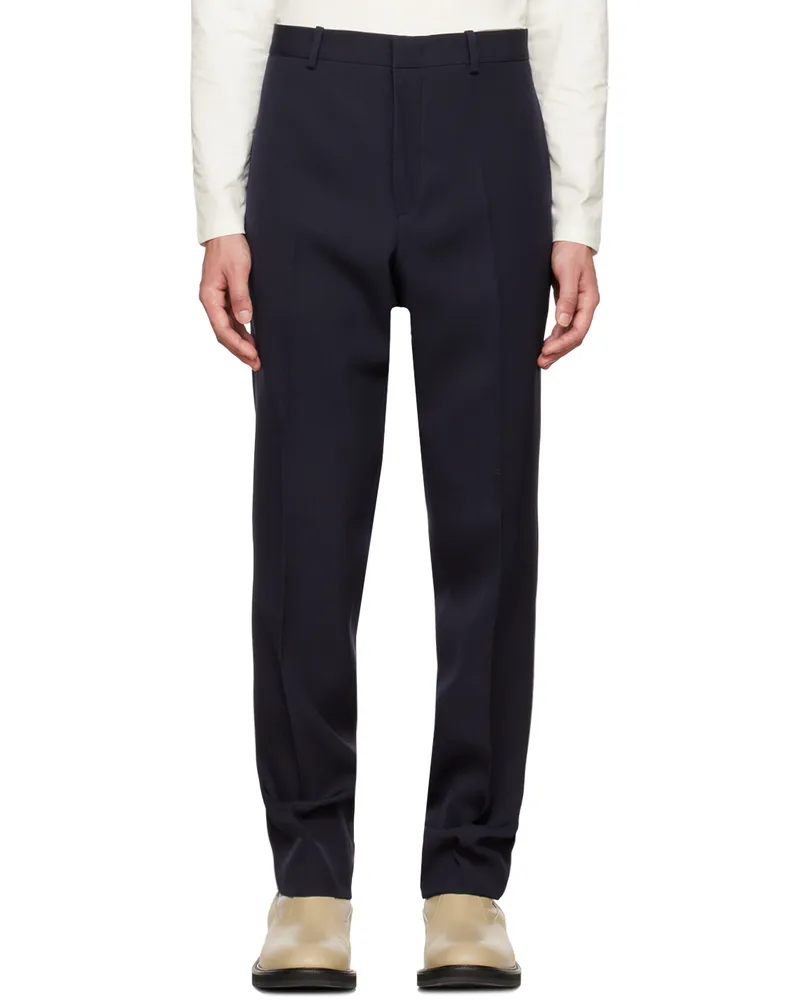 Jil Sander Black Creased Trousers 401