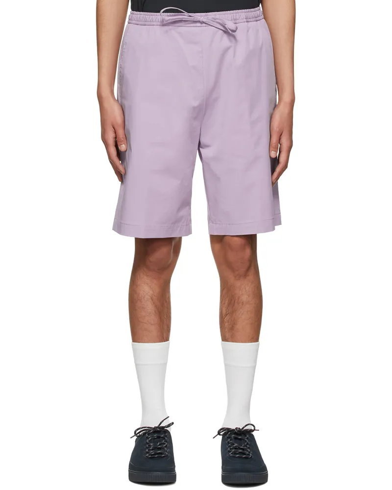 HUGO BOSS Purple Cotton Shorts 532