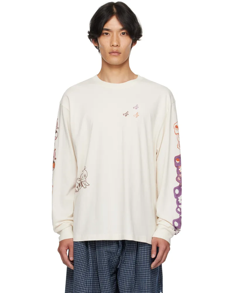 STORY mfg. Off-White Grateful Tee LS T-shirt Ecru