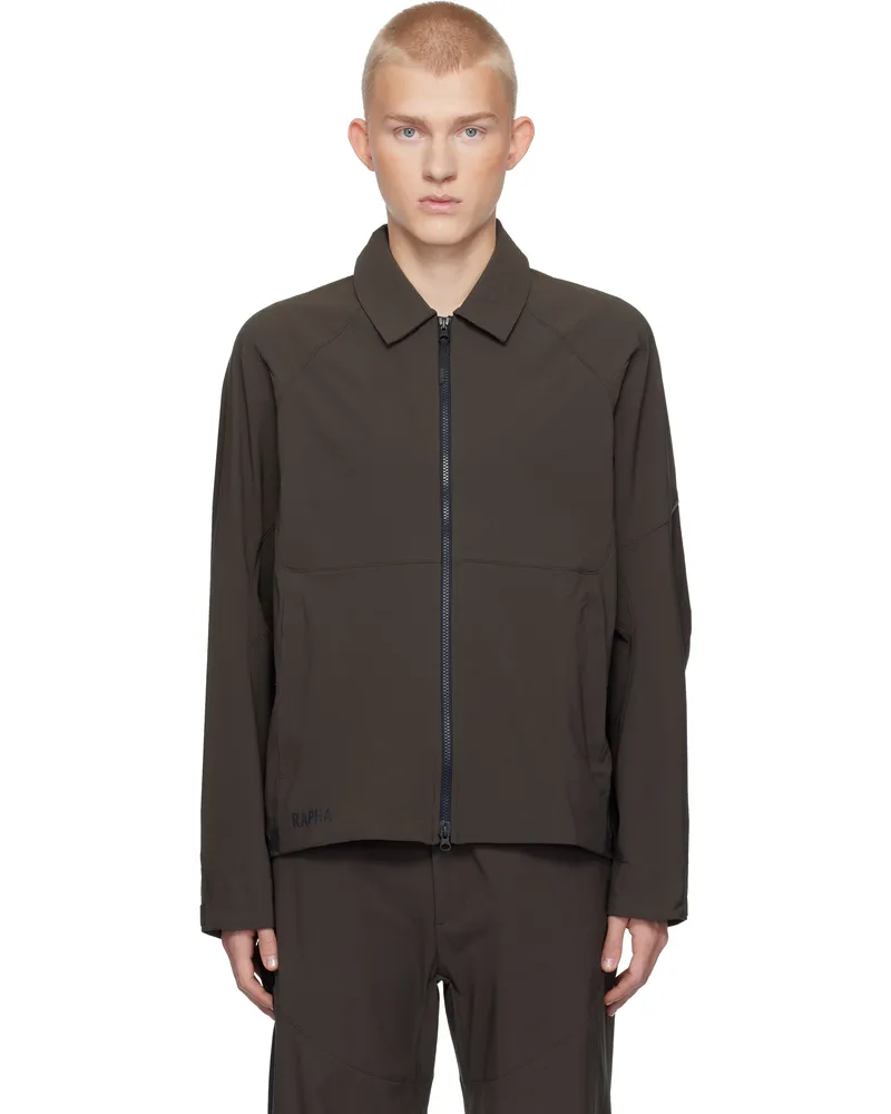 Rapha Brown Men's Riding Jacket Brown