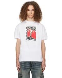 Palm Angels White Ski Club Classic T-Shirt White