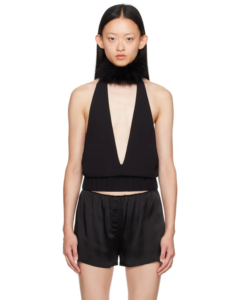16ARLINGTON Black Salina Tank Top Jet