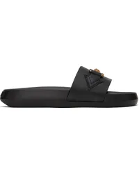 Versace Black Medusa Biggie Slides Black-versace