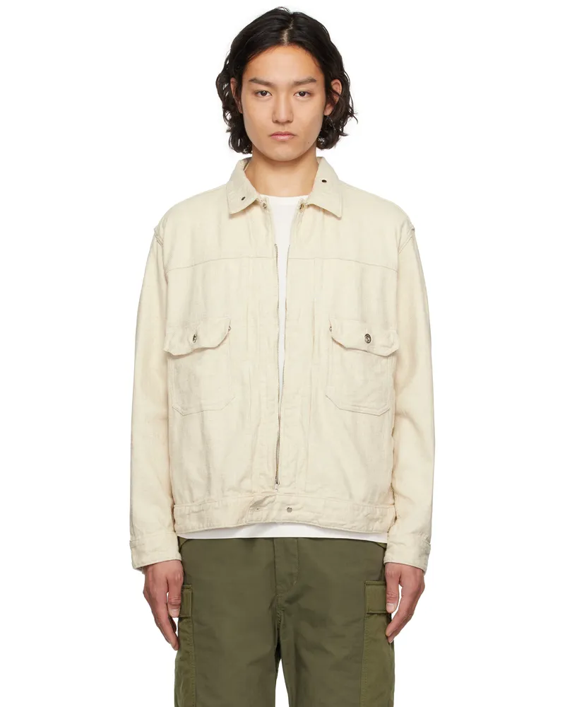 Engineered Garments Off-White Trucker Jacket Zt214