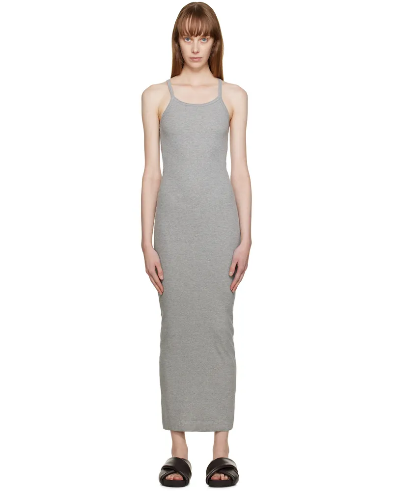 ÉTERNE Gray Tank Maxi Dress Heather