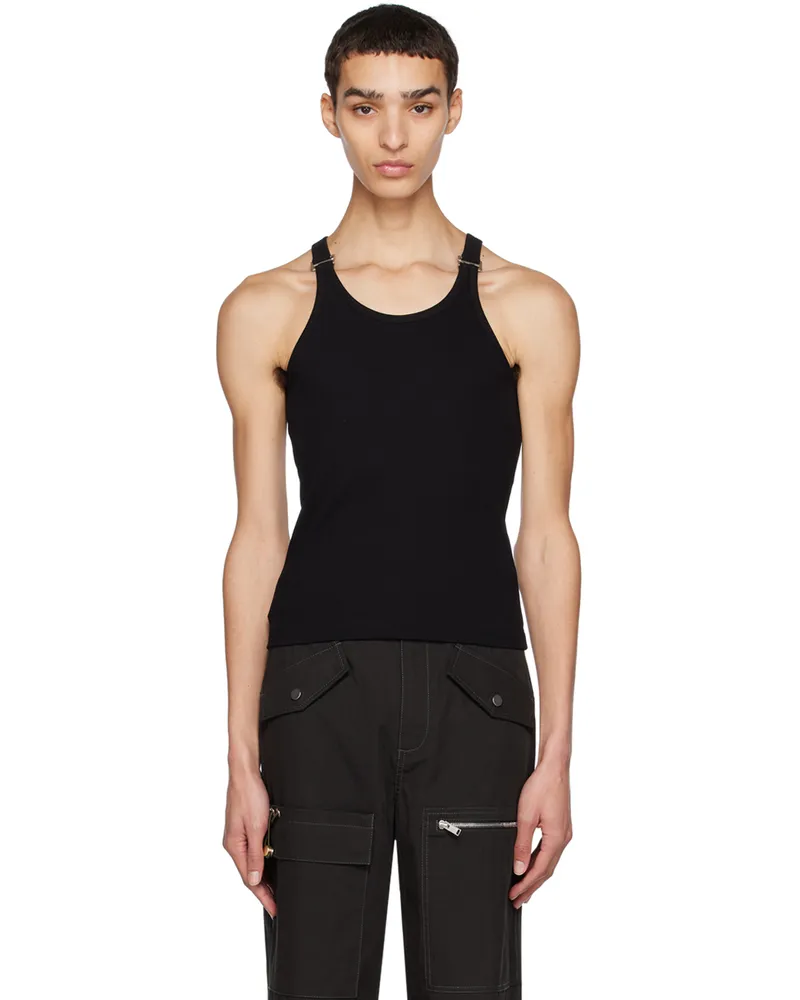 Dion Lee Black E-Hook Tank Top Black