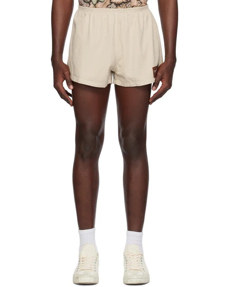 Stockholm (Surfboard) Club Beige Short Shorts Ecru
