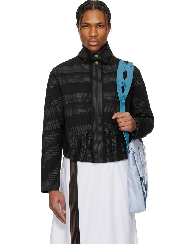 KIKO KOSTADINOV Black Zafar Cropped Jacket Black