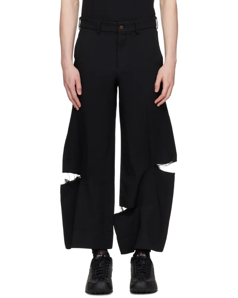 Comme des Garçons Black Thick Gabardine Trousers 1