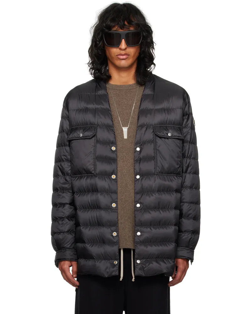 Rick Owens Moncler + Rick Owens Black Outershirt Jacket 999
