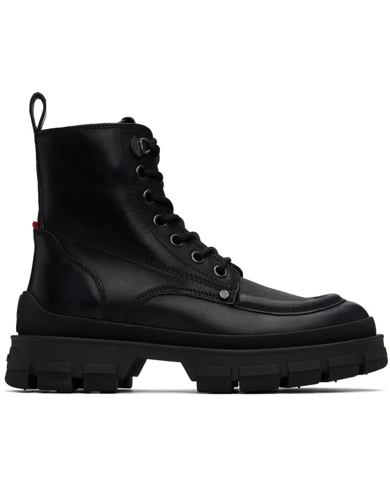 Moncler Black Hevea City Ankle Boots 999