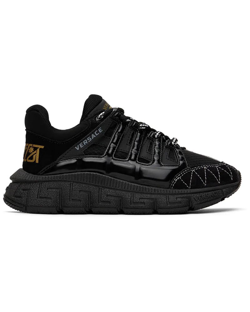 Versace Kids Black Barocco Sneakers 2b150