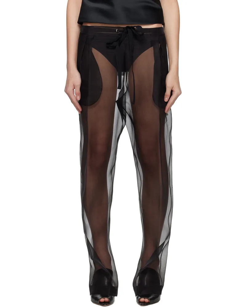 KHAITE Black Trenton Trousers 200