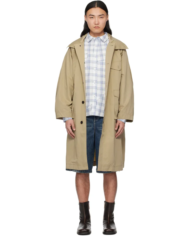 lesugiatelier Beige Travel Mac Coat Beige