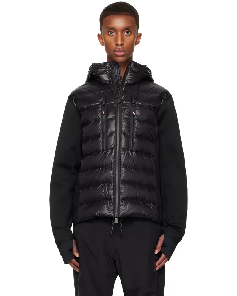 Moncler Black Paneled Down Jacket 999