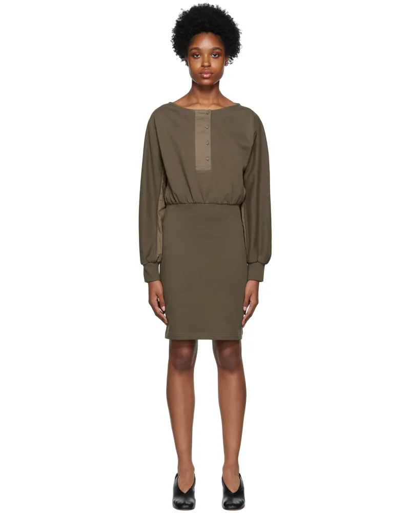 3.1 phillip lim Khaki Gathered Minidress Ar301