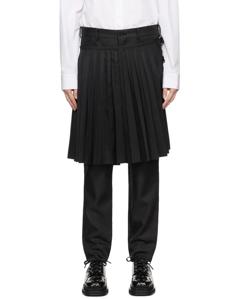 Comme des Garçons Black Layered Trousers 1