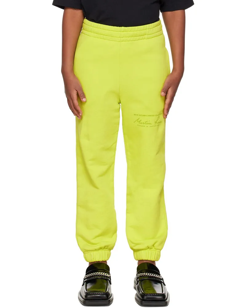 Martine Rose SSENSE Exclusive Kids Green Lounge Pants Lime