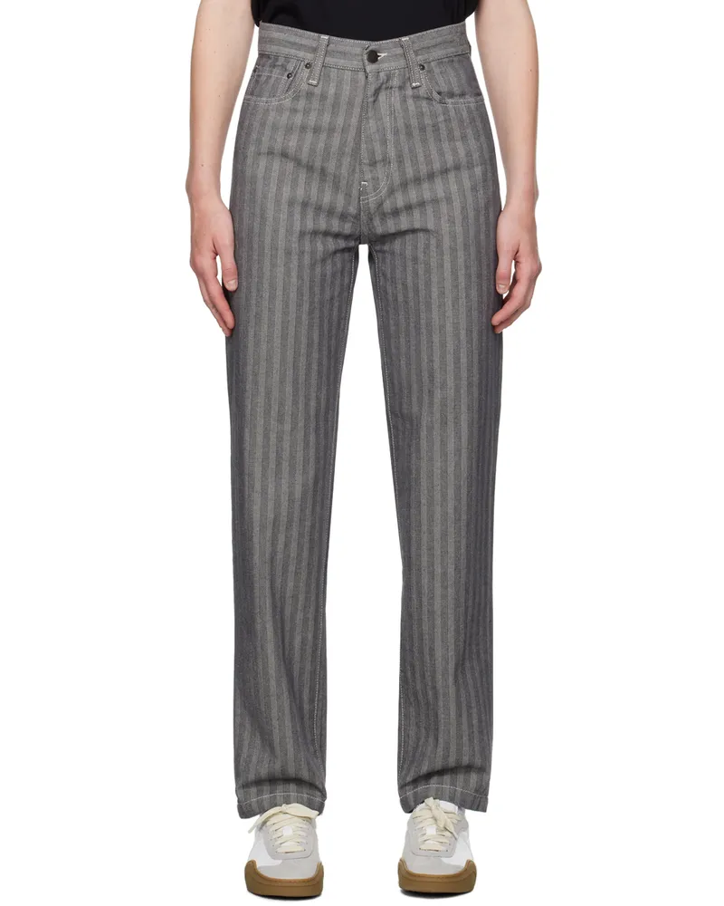 Carhartt WIP Gray Menard Jeans Grey