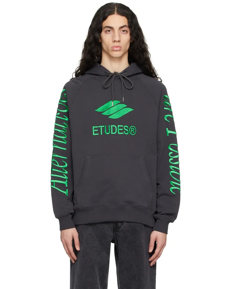 Études Studio Black Racing Eco Hoodie Black
