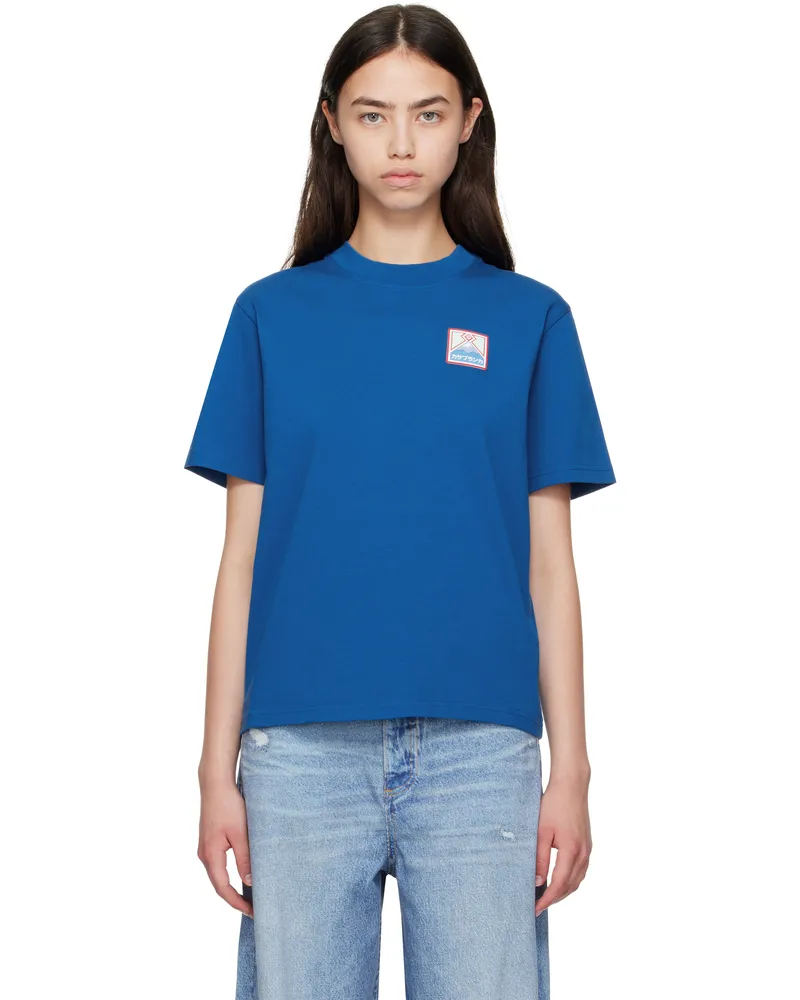 Casablanca Paris Blue Mount Fuji Rubber Patch T-shirt Casa