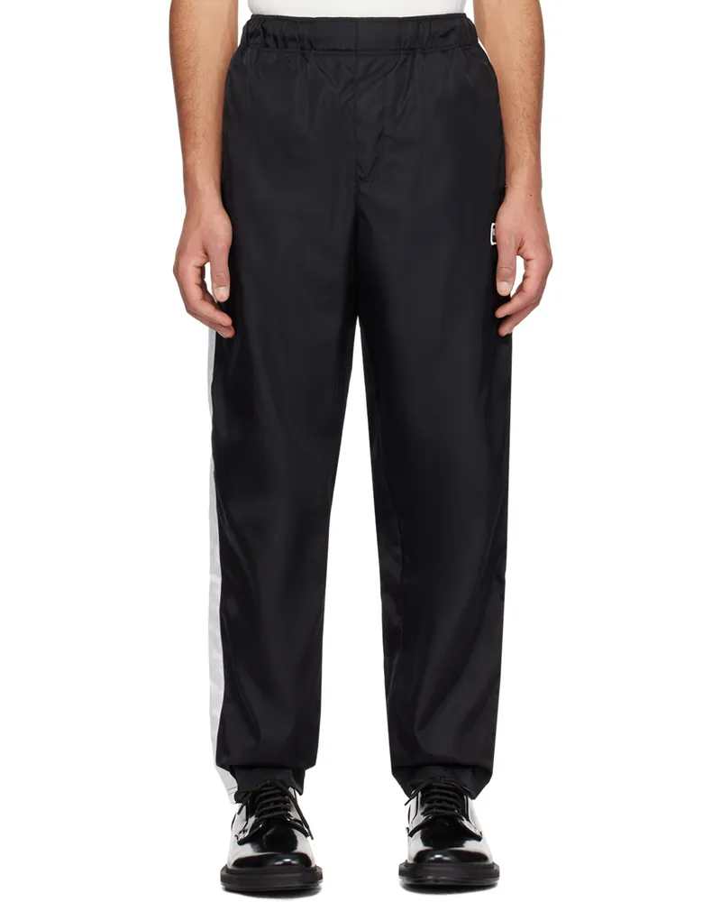 Kenzo Black Kenzo Paris Straight-Leg Sweatpants Black