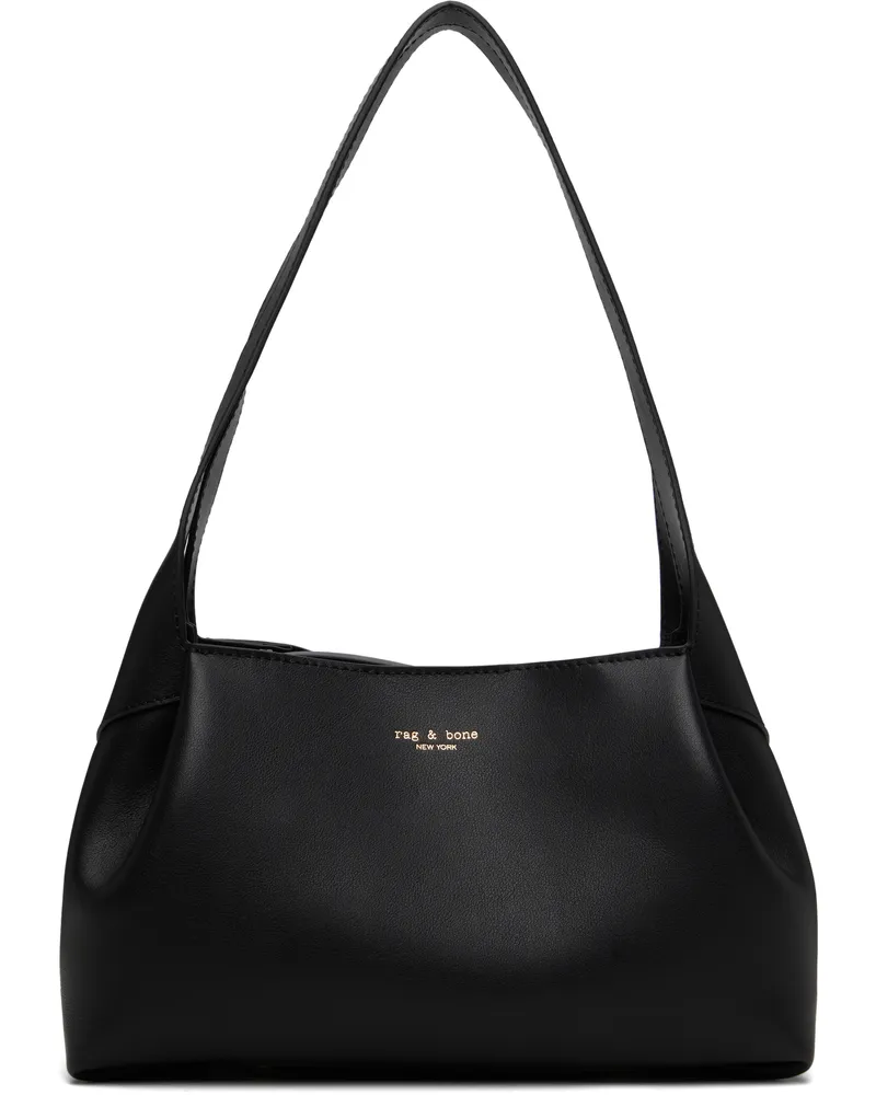 Rag & Bone Black Slade Calf Leather Shoulder Bag Bla