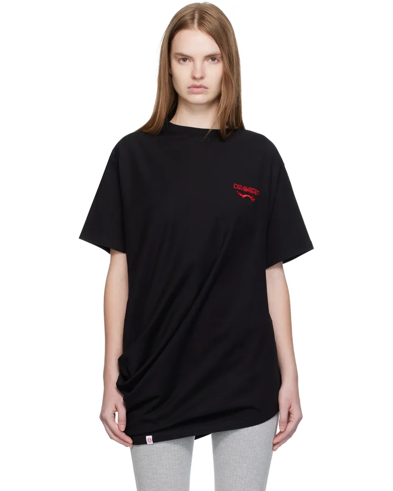 Charles Jeffrey Loverboy Black Topsy Turvy T-shirt Black