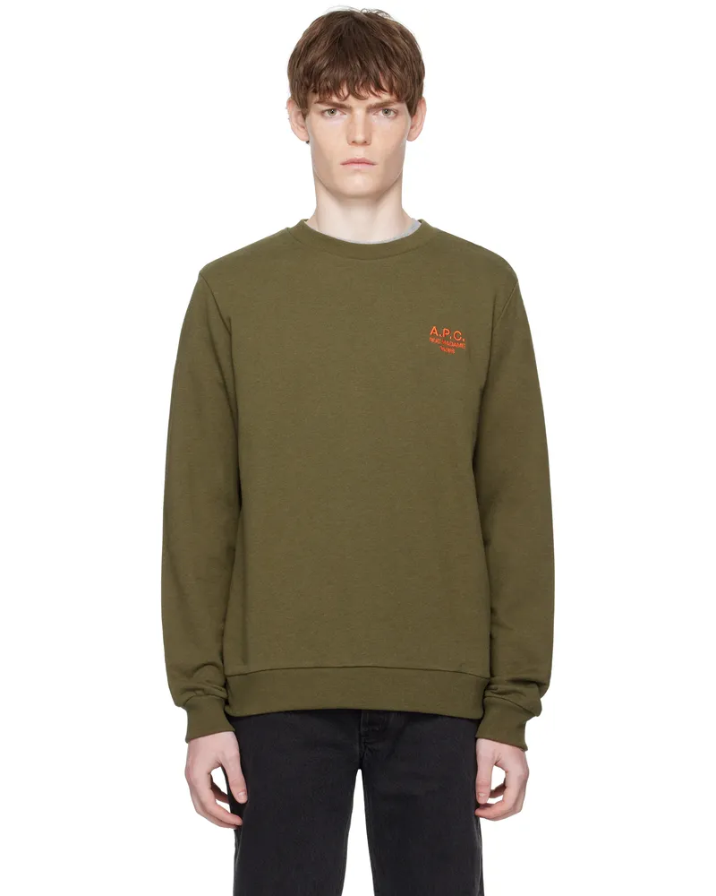 A.P.C. Khaki Standard Rue Madame Sweatshirt Kaki