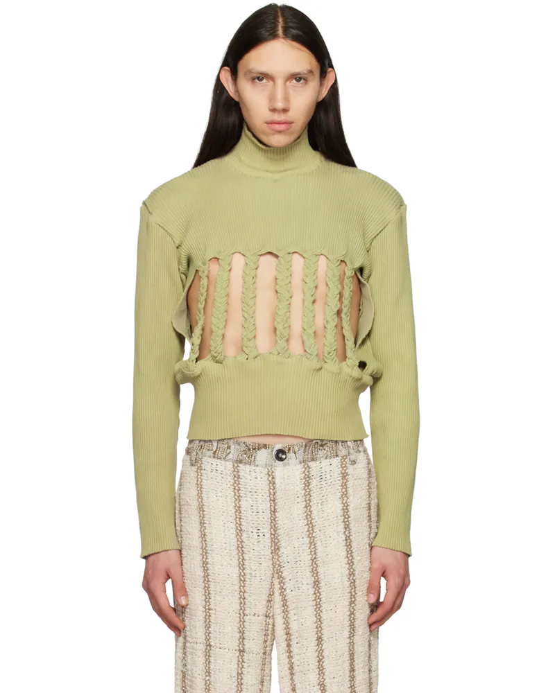 Solitude Studios SSENSE Exclusive Green Sweater Celery