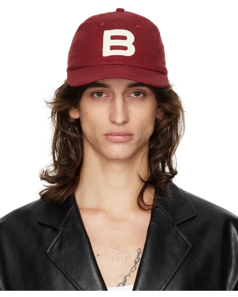 Bally Burgundy Baseball Cap Andorra