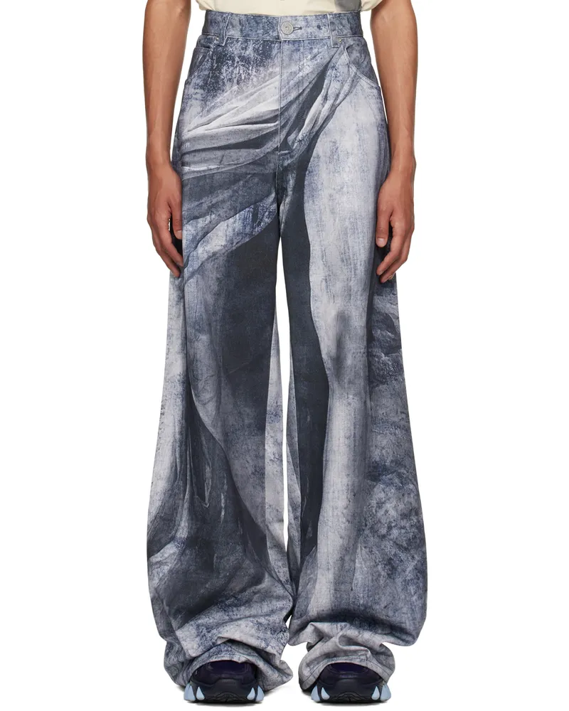 Balmain Blue Statue Jeans Shk