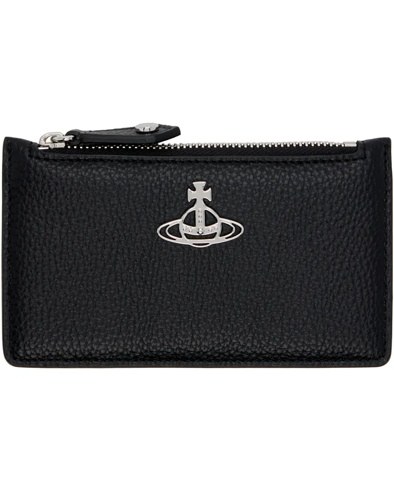 Vivienne Westwood Black Slim Long Card Holder N403