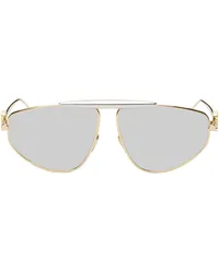 Loewe Gold & Silver Spoiler New Aviator Sunglasses Shiny