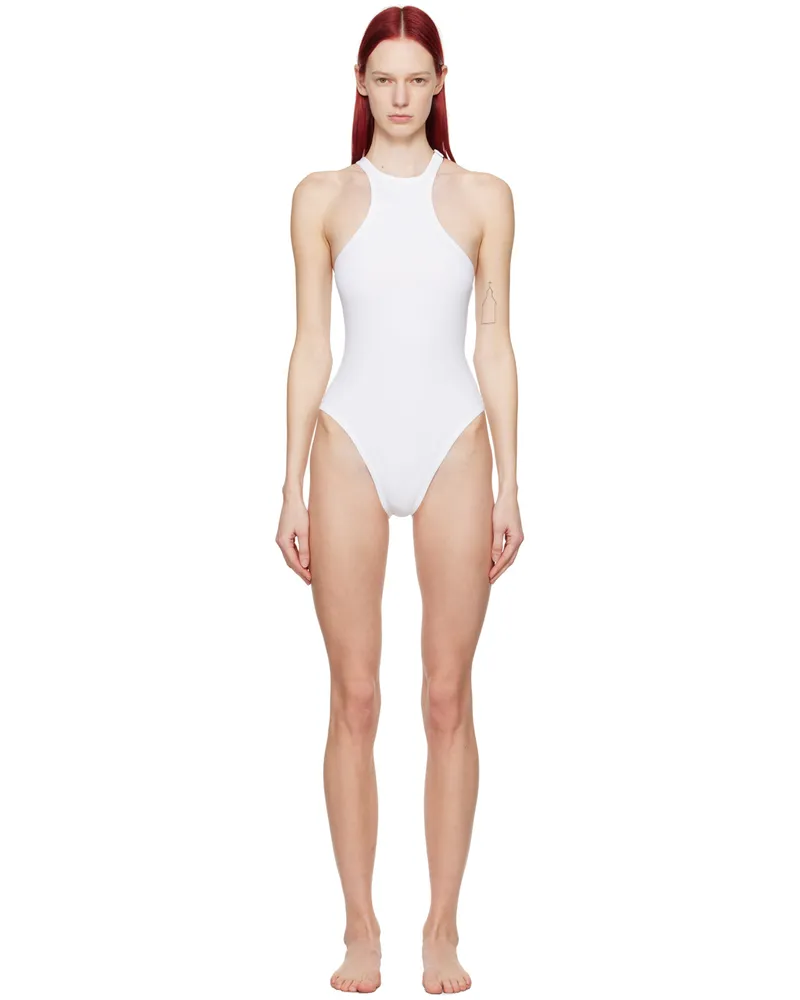 ATTICO White Hook-Eye Swimsuit 001