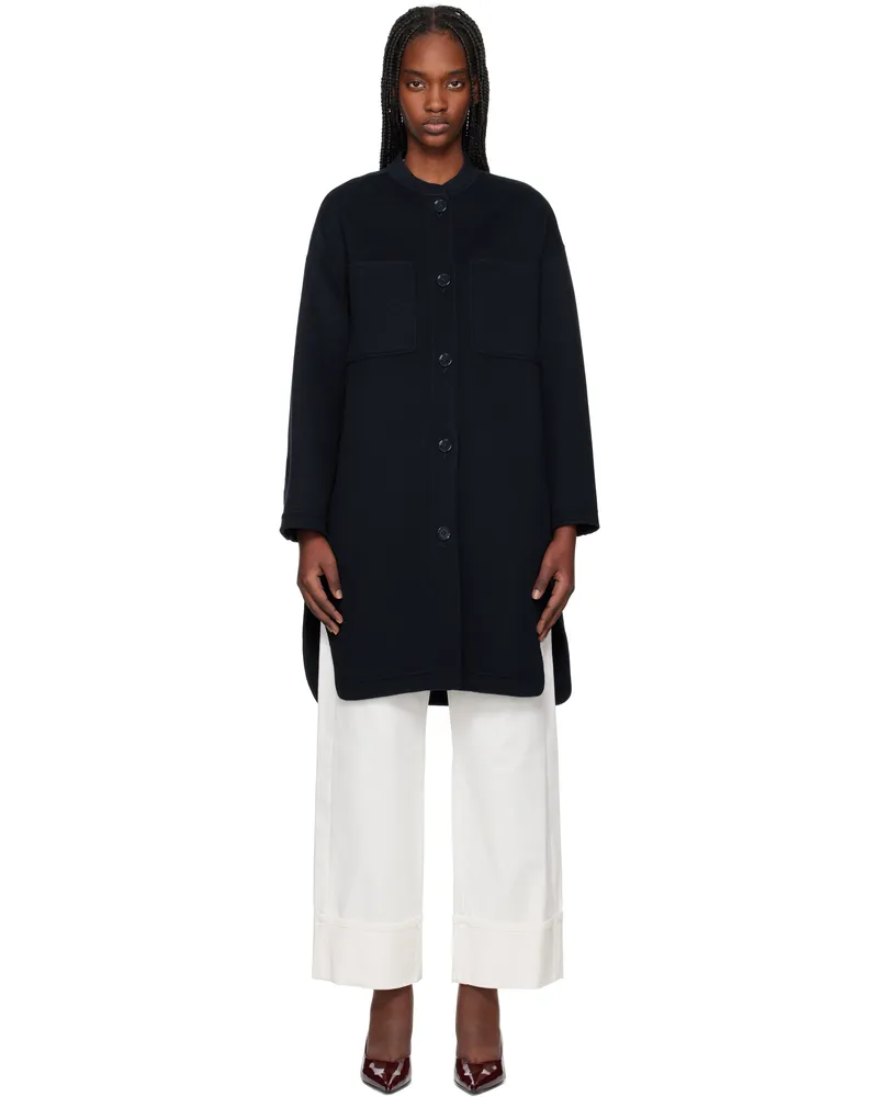 Max Mara Navy Miriam Coat 081