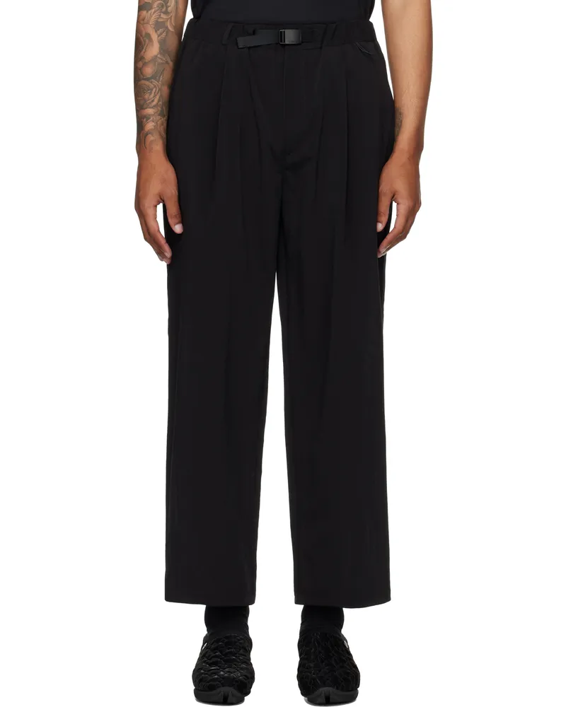 Snow Peak Black Breathable Quick Dry Trousers Black