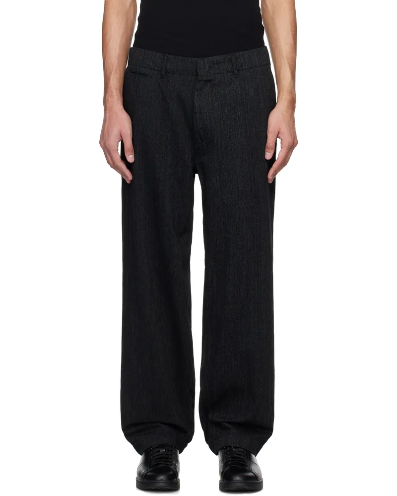 nanamica Black Wide Jeans Black