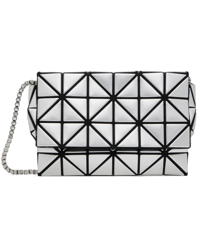 Issey Miyake Silver Platinum Coffret Shoulder Bag 91