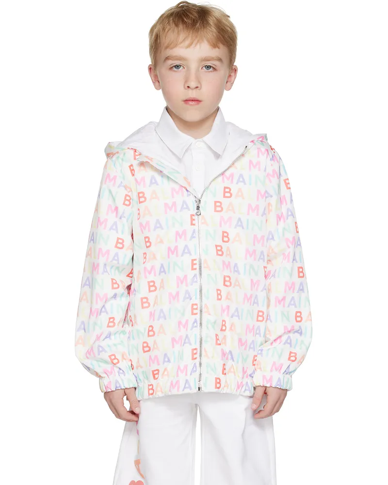 Balmain Kids Multicolor Printed Jacket 999