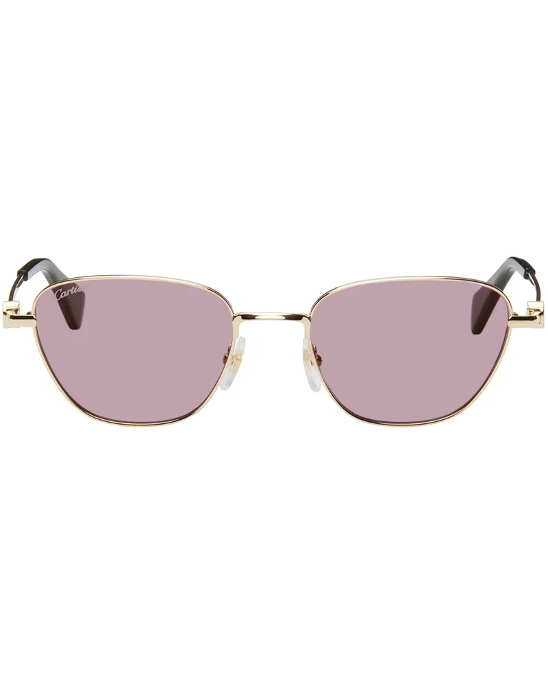 Cartier Gold 'Classic C de Cartier' Sunglasses 004