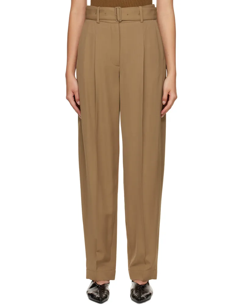 Joseph Tan Drew Trousers Camel