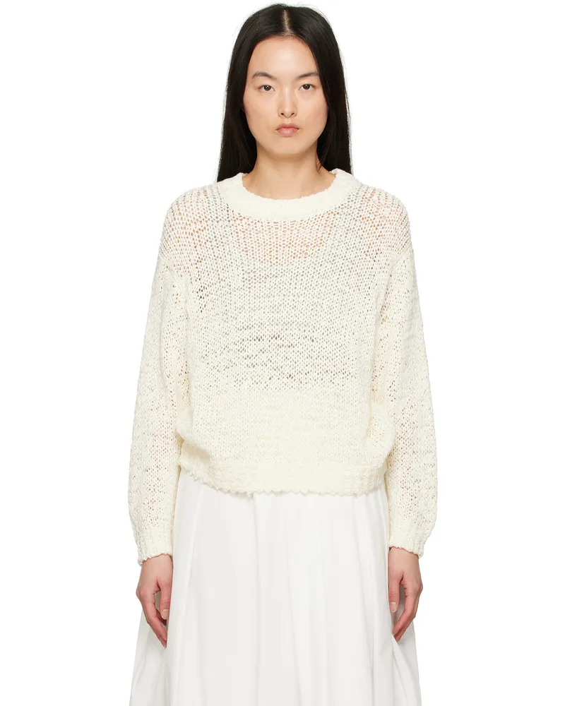 STAUD Off-White Cala Sweater Ivy
